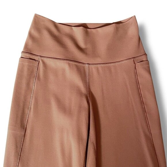 Athleta Womens Transcend Stash Crop Straight Leg Yoga Pant Sz Small Rustic Beige - Picture 6 of 10